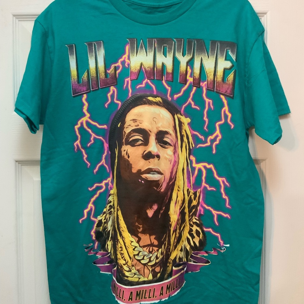 Lil Wayne Teal Graphic Tee